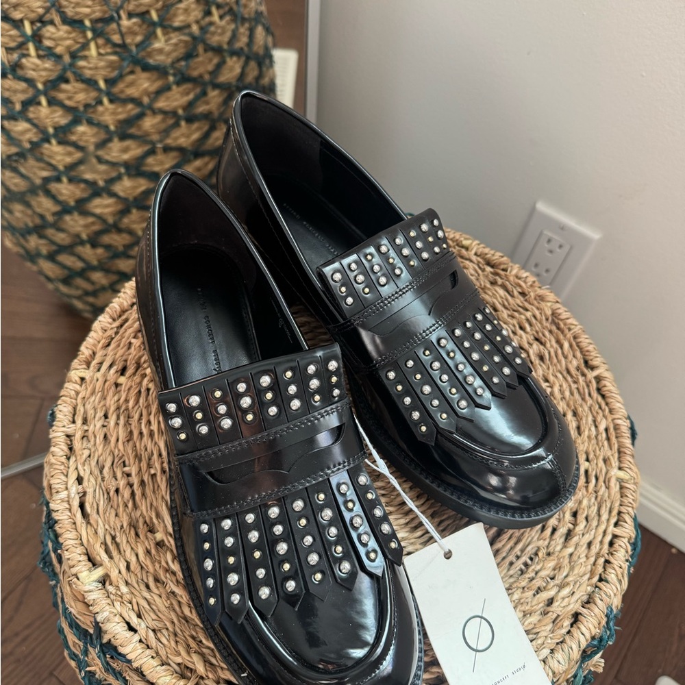 Black Leather Loafers Brand new with Tags